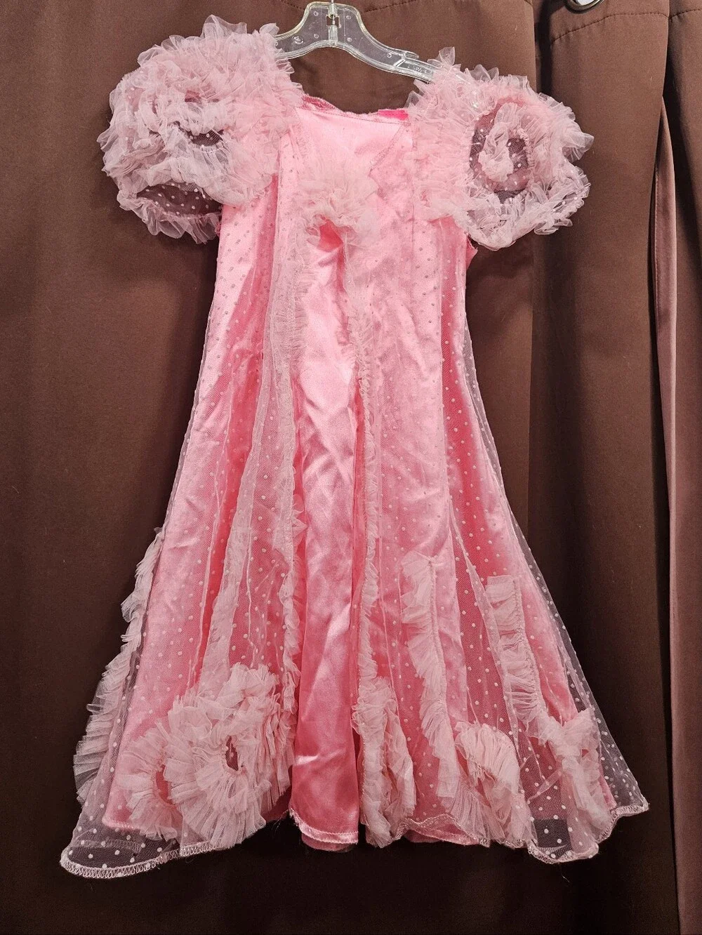 Wicked Glinda Pink Tule Dress Up Costume Pretend Dress Size 4/6
